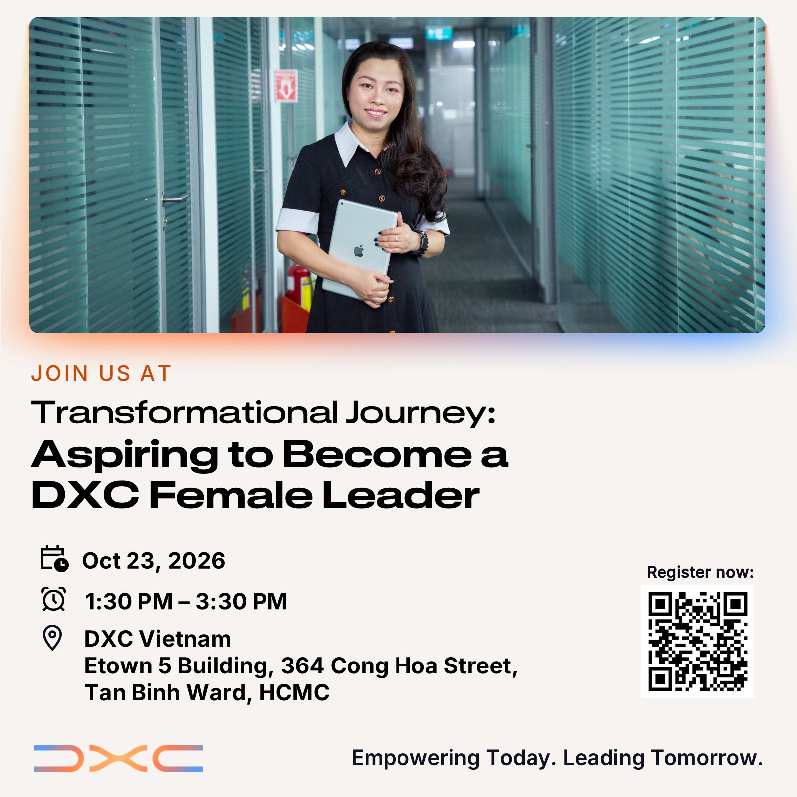 DXC Workshop Become a DXC Female leader 23 Oct