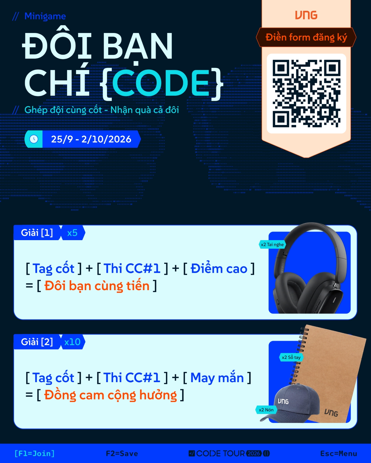 Minigame 1 Đôi bạn chí Code